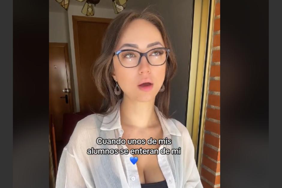 Sofía Coste, la bella maestra de ciencias. (Foto: @sofiacostee_/captura de pantalla)