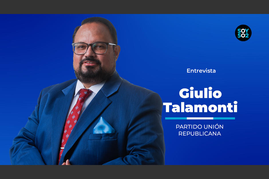 Giulio Talamonti, de Unión Republicana, en entrevista expresó cuales son las principales propuestas de su candidatura a la presidencia. (Foto: Wilder López/Soy502)