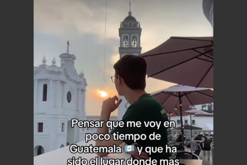 El tiktoker español reveló que pronto dejará Guatemala, donde ha vivido los últimos meses. (Foto: captura de video)