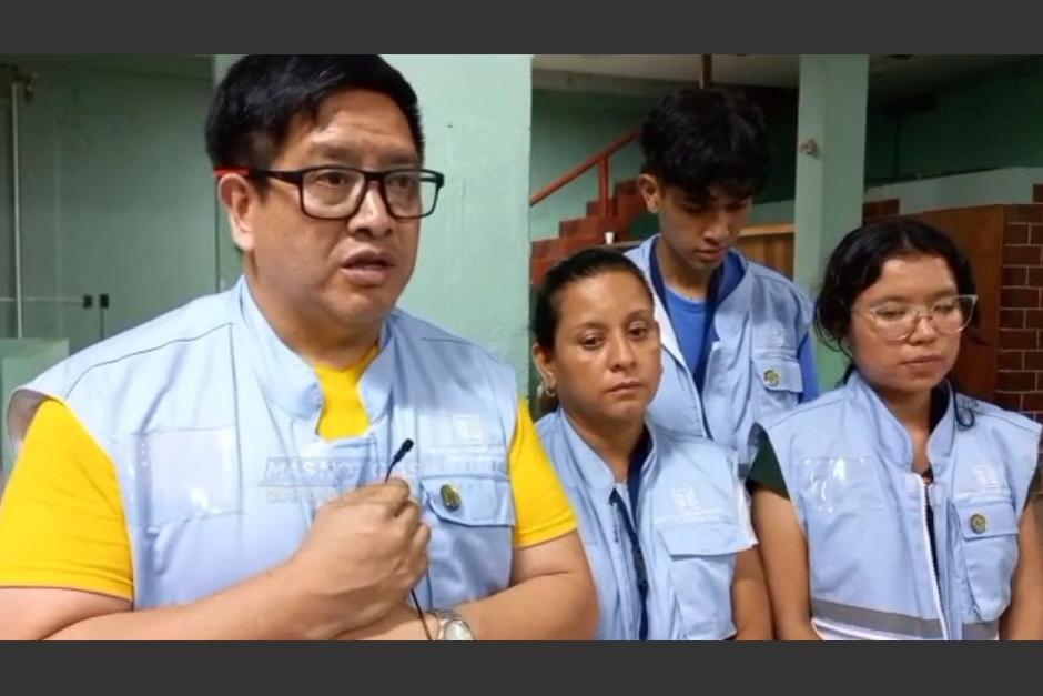 Integrantes de la Junta Electoral Municipal de Malacatán, hacen una denuncia pública. (Foto: Captura de video)