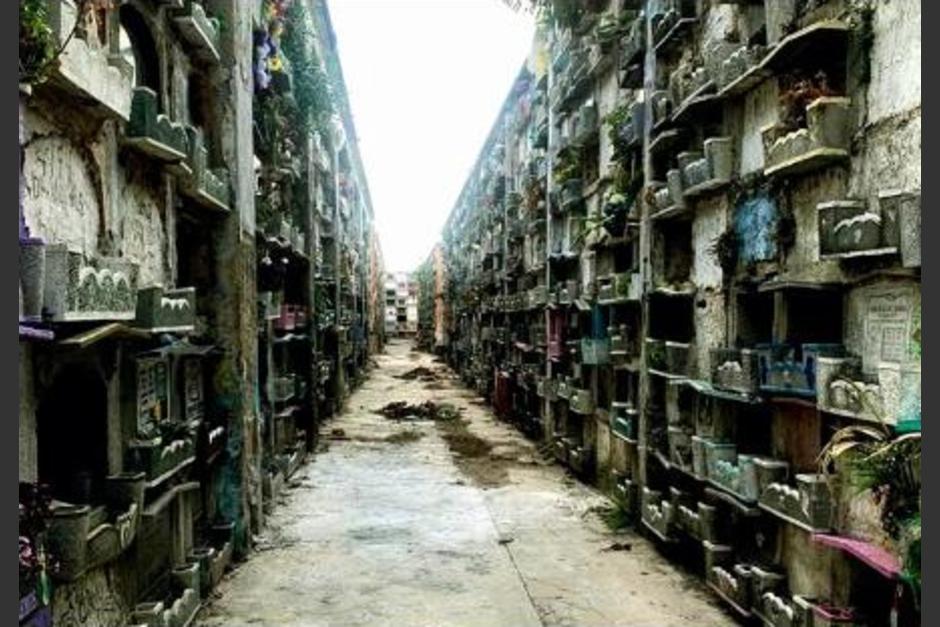 Así luce el Cementerio General desde el aire por las noches. (Foto: archivo/Soy502)