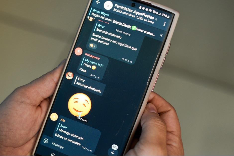 El MP explicó cuáles son los delitos que incurren los miembros que participan en el grupo de Telegram "Talento Chapín. (Foto: Soy502) 
