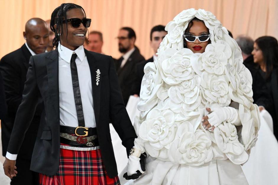  ASAP Rocky y Rihanna. (Foto: AFP)
