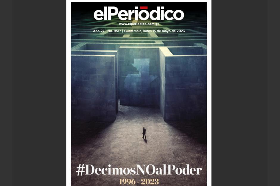 Este lunes 15 de mayo elPeriódico emitió su última edición digital. (Foto: captura pantalla) 