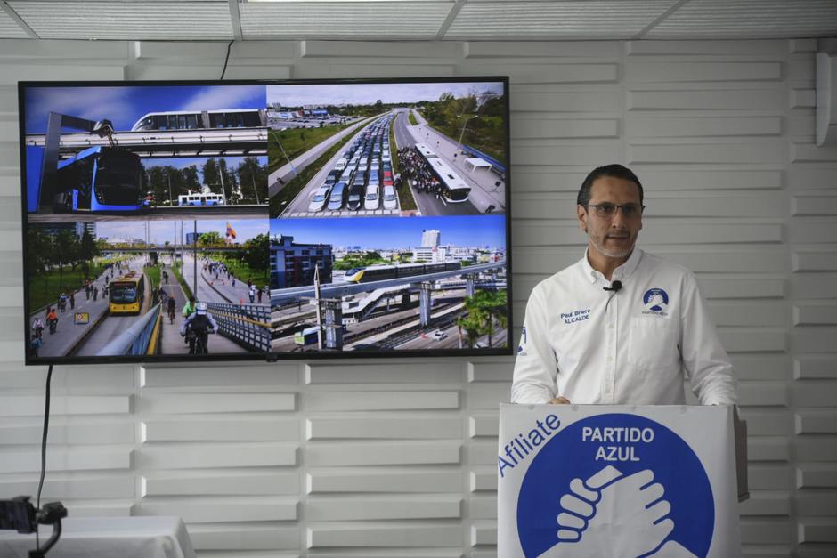 El candidato Paul Briere presenta Plan de Trabajo Municipal. (Foto: Wilder López/Soy502)