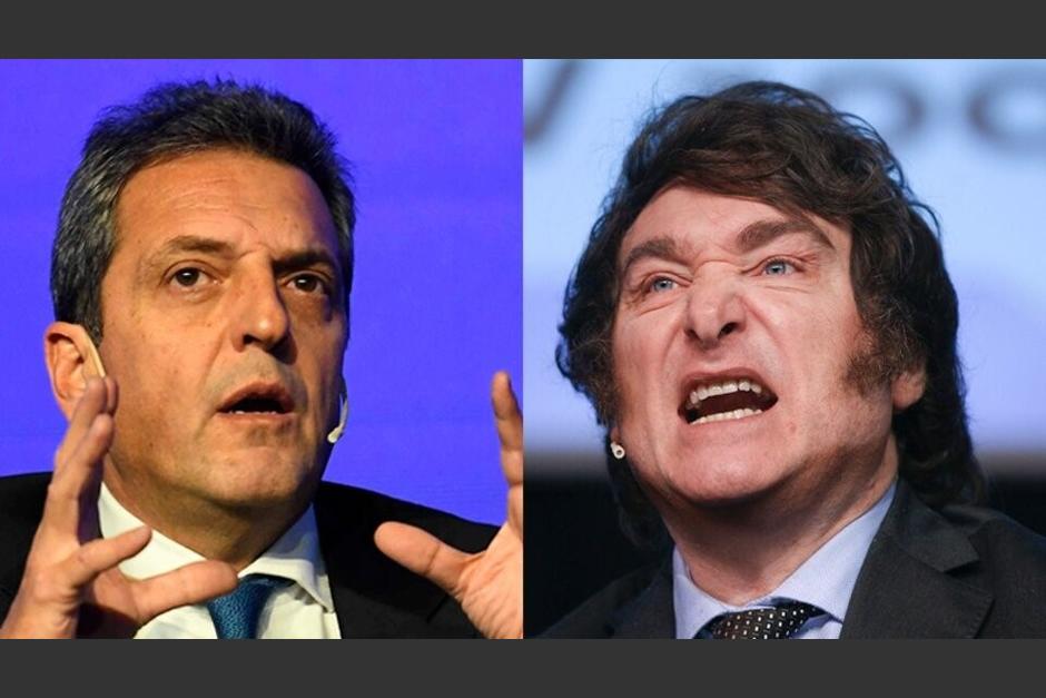Sergio Massa y Javier Milei. (Foto: El País.cr)