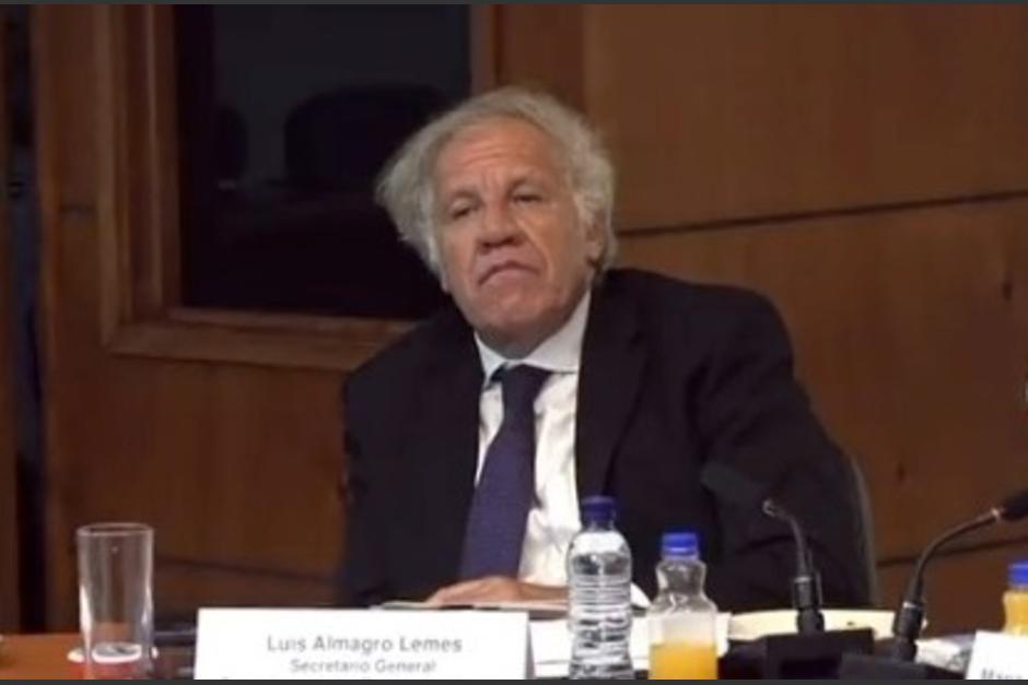 El jefe de la OEA se reunió con autoridades del MP el pasado 5 de septiembre. (Captura de pantalla)