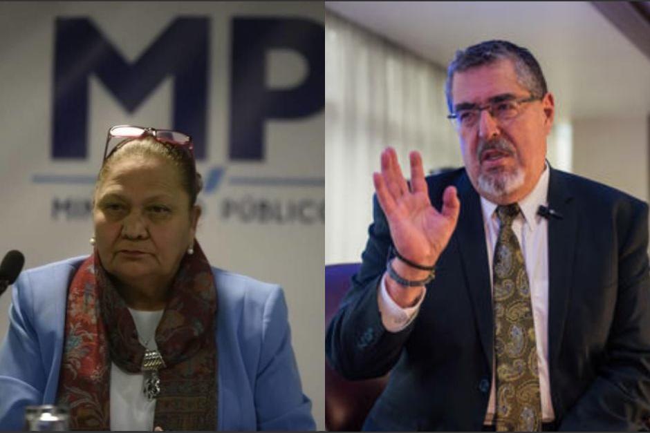 El presidente Bernardo Arévalo citó a la Fiscal General Consuelo Porras. (Foto: Soy502)