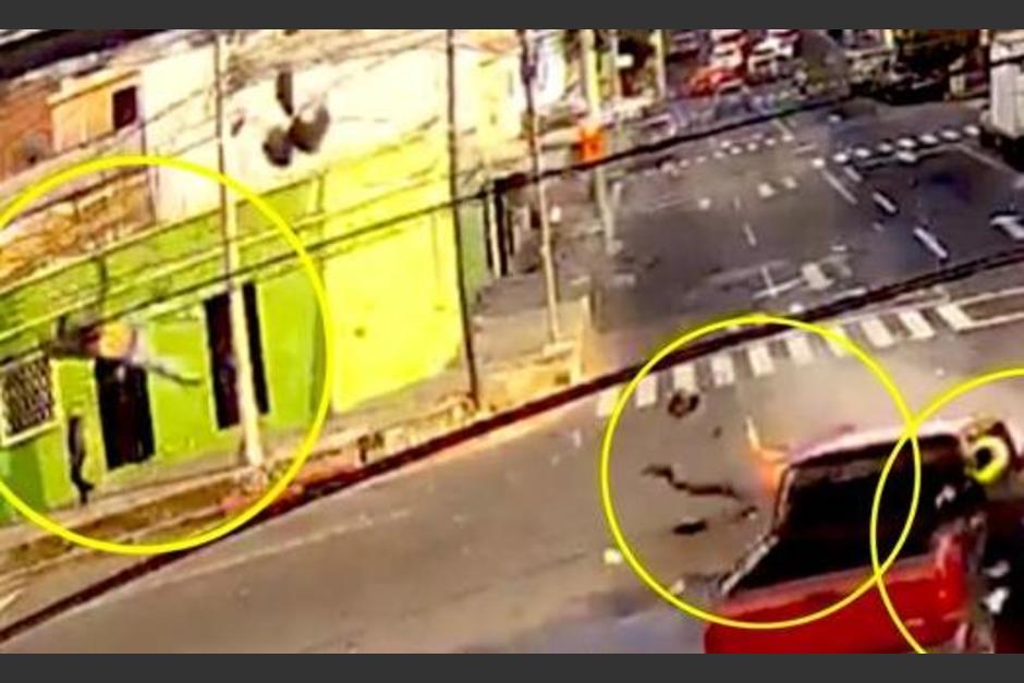 Un accidente de tránsito quedó grabado en video. (Foto: Amílcar Montejo)