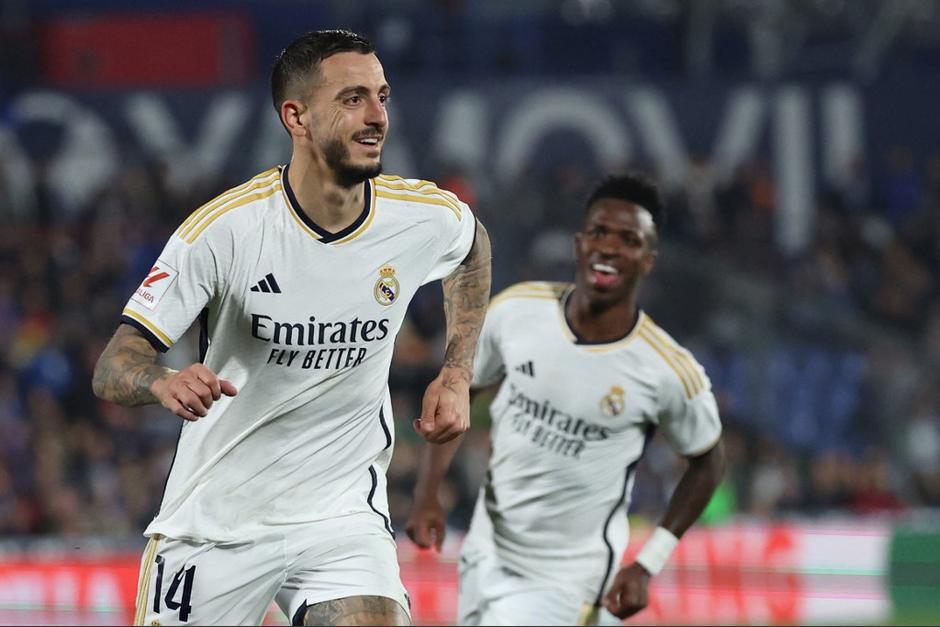 Joselu se convirtió en el héroe del Real Madrid con dos anotaciones. (Foto: AFP)
