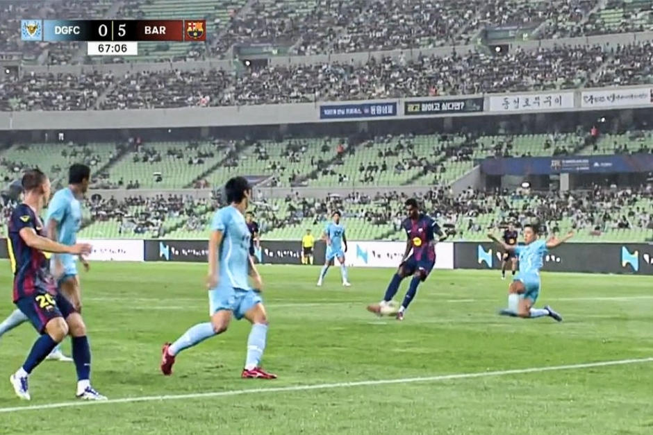 Marcus Rashford participó con un gol en el último juego de pretemporada del Barcelona en Asia. (Captura Video)