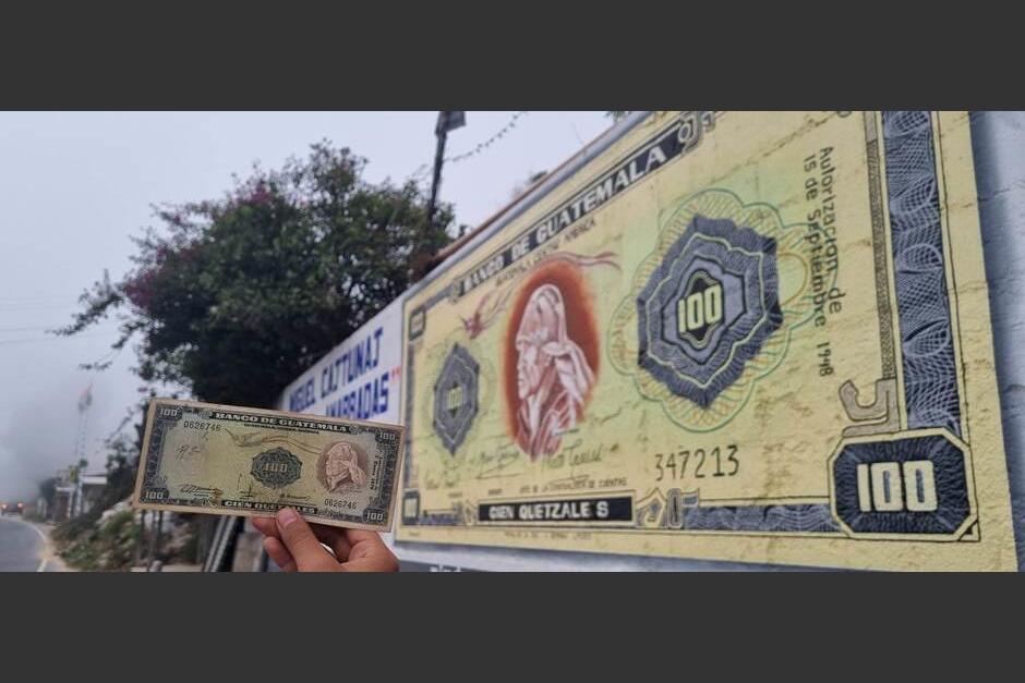 En Nahualá, Sololá, se encuentra este mural en honor a don Miguel Cajtunaj. (Foto: Jorge Mario García/Colaborador)