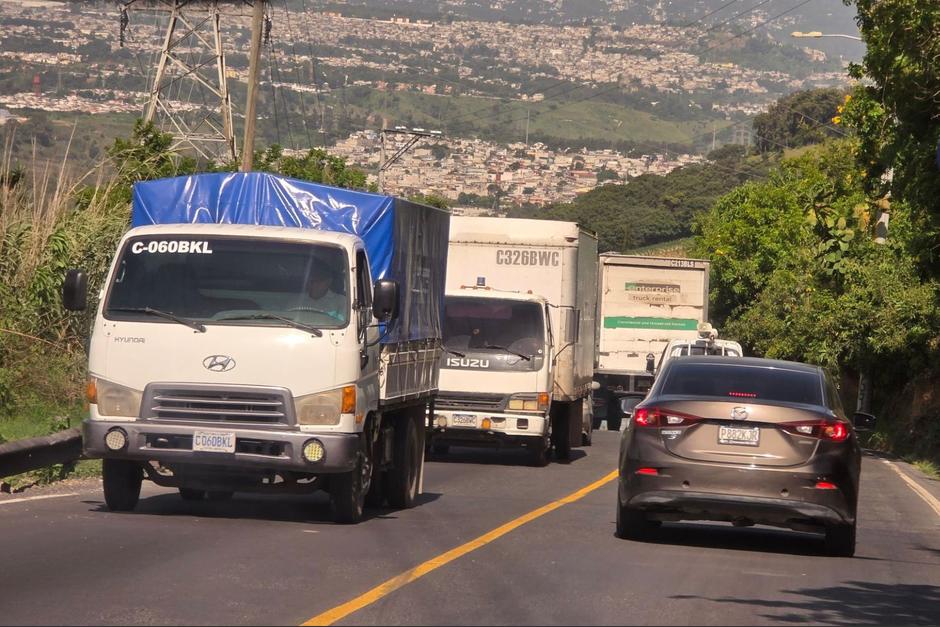 Uno de los puntos en donde se normó la circulación de transporte pesado es la ruta que conduce a Milpas Altas. (Foto: Municipalidad de Villa Nueva / Soy502)