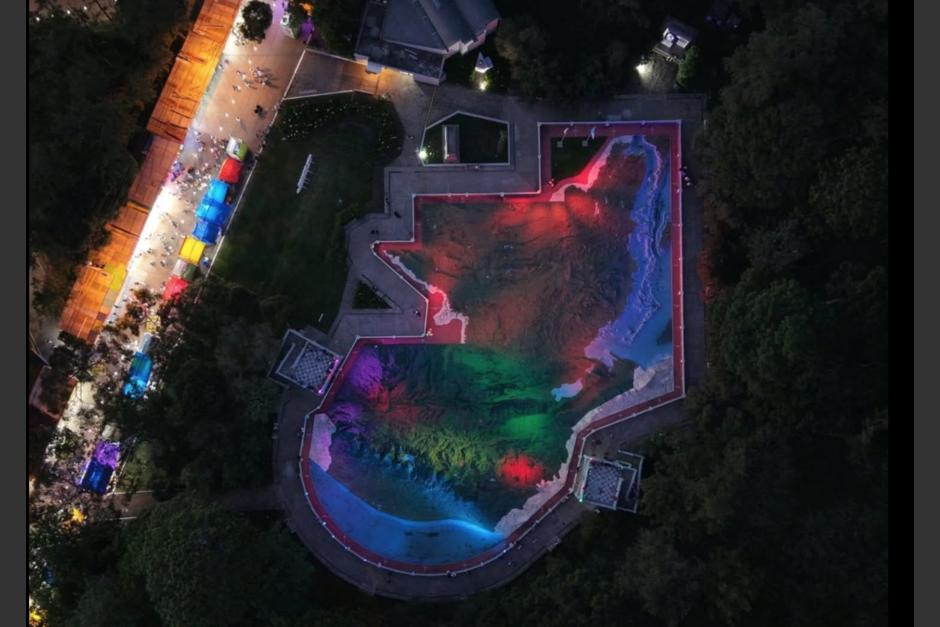 El mapa en relieve luce espectacular. (Foto: Guatemala 360)