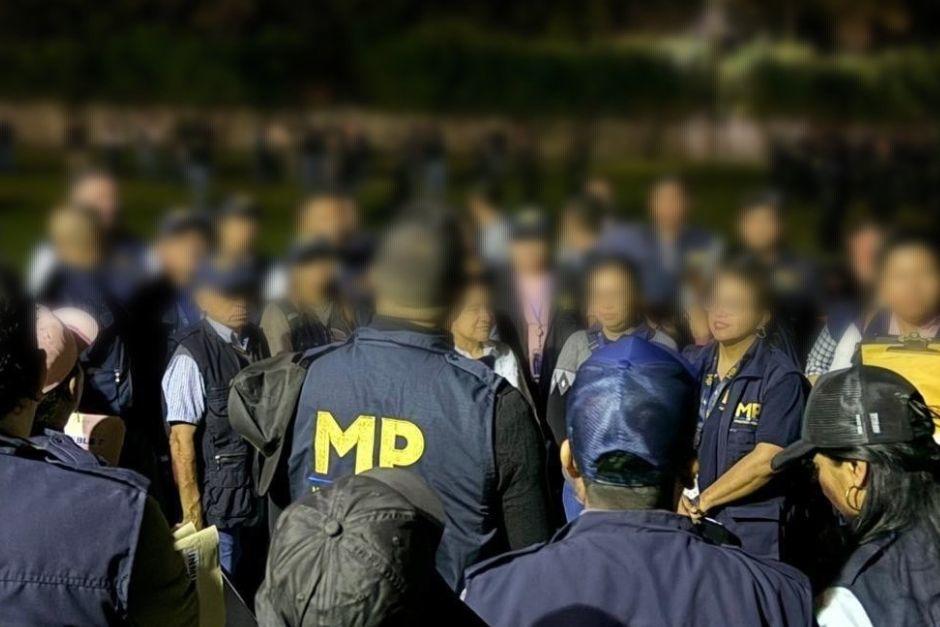 Fuerzad de seguridad desmantelan banda criminal con operaciones en varios municipios implicada en robos y sicariato. (Foto: MP)