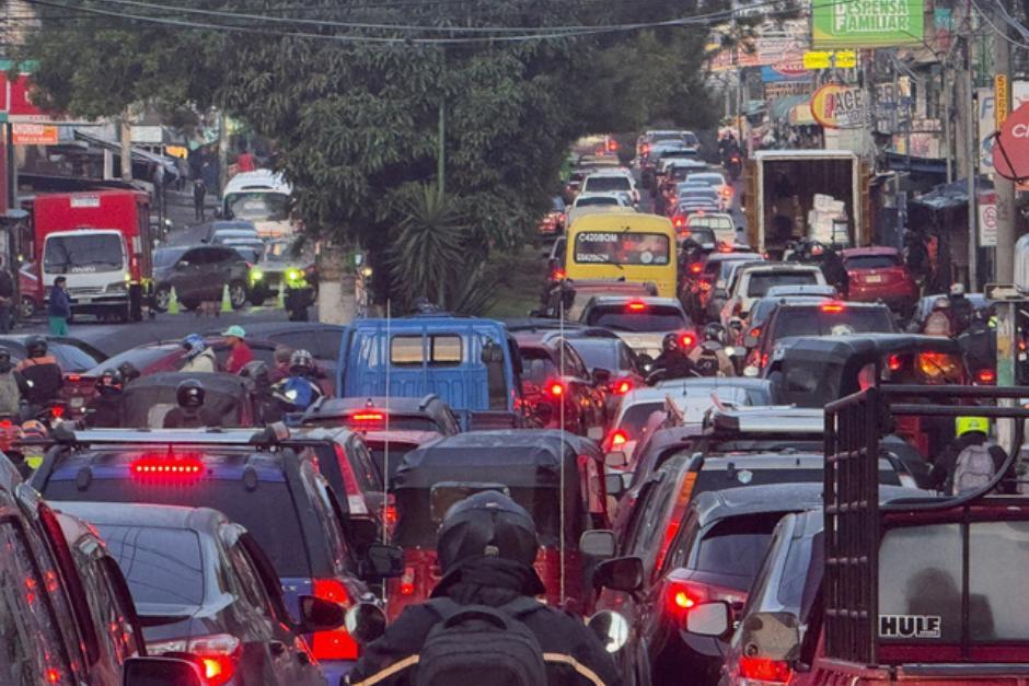 El tránsito estará viéndose afectado debido a este cierre vehicular. (Foto: archivo/Soy502)