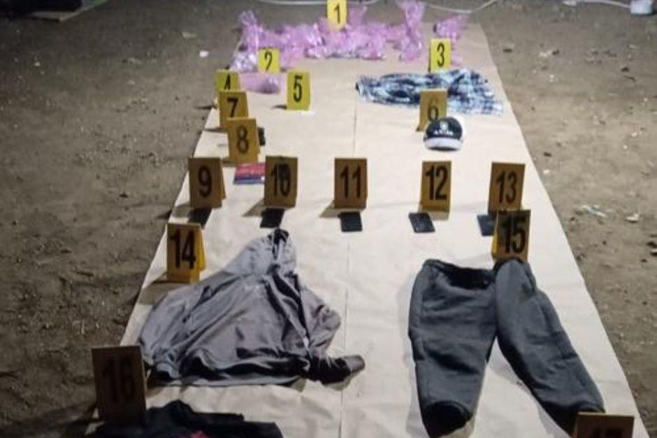 Además del cadáver, en el lugar se localizaron varios indicios. (Foto: MP)