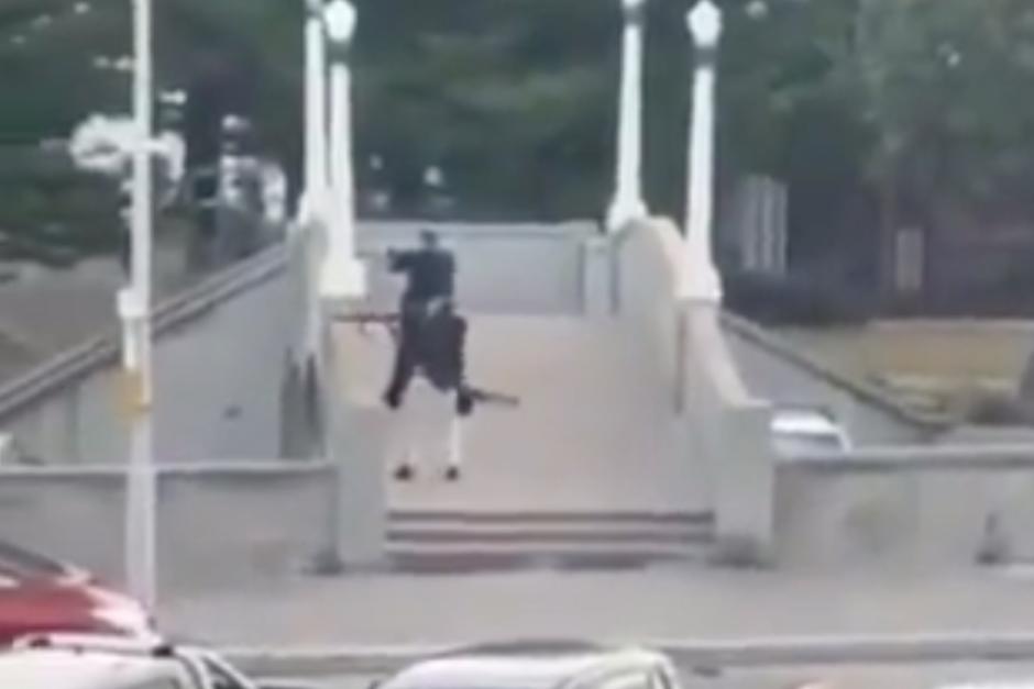 Graban el ataque terrorista en Australia. (Foto: captura de pantalla) 