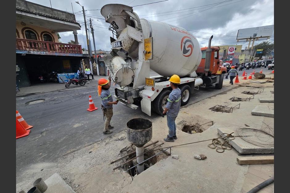 Avanzan los trabajos en la base del viaducto subterráneo. (Foto: Pablo Espinoza/Colaborador)