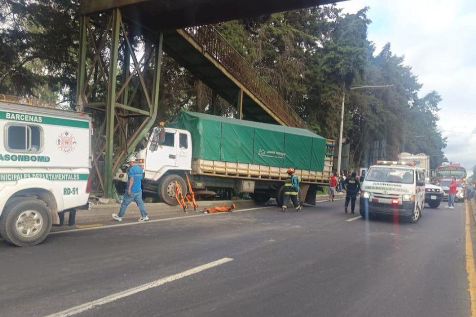 El accidente vehicular ha provocado tránsito en el sector. (Foto: Asonbomd)