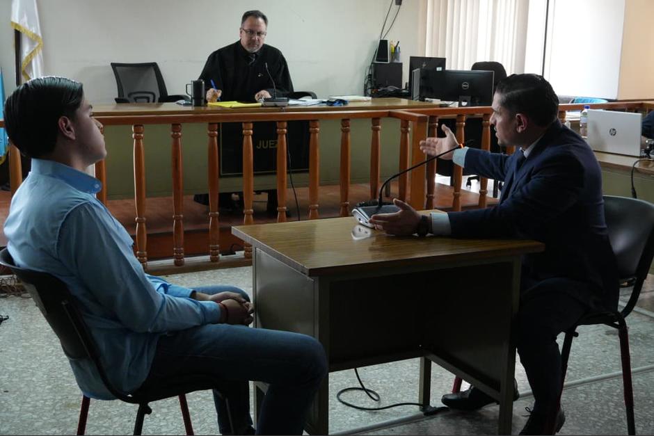 Durante el juicio por el caso de Hansel Szarata, hubo un careo entre un testigo y el acusado. (Foto: Wilder López/Soy502)