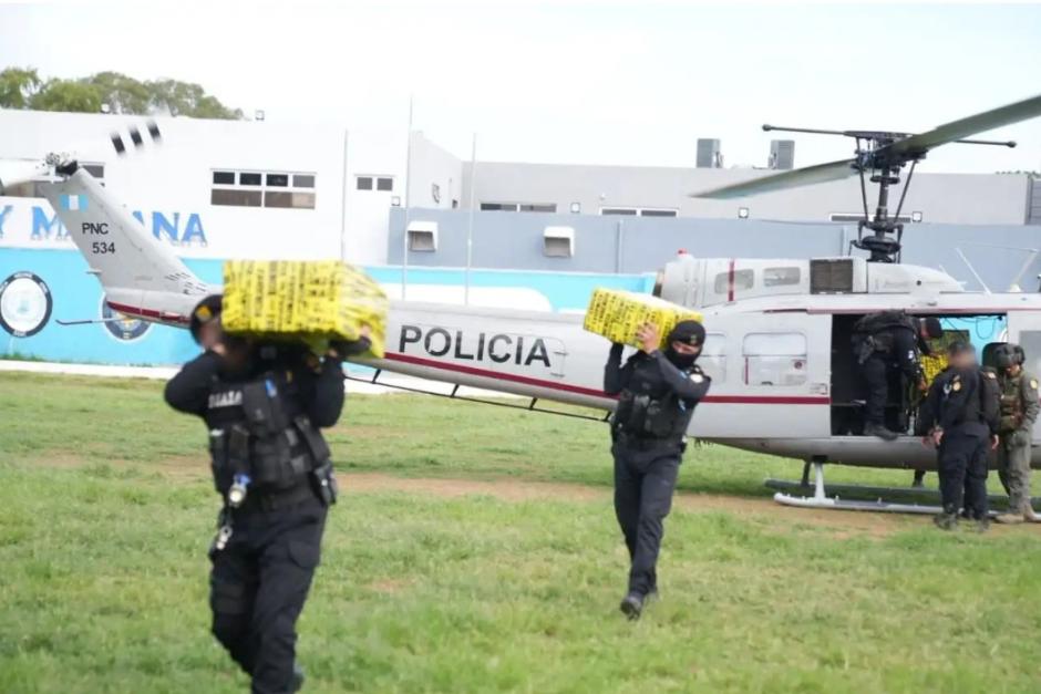 En 2025 disminuyó la incautación de cocaína, pero aumentó la incautación de otras drogas. (Foto: PNC/Soy502))