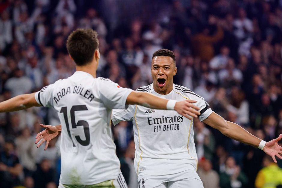 Mbappé se lució otra vez con un doblete y lideró la goleada de los merengues antes de pensar en la Champions. (Foto: Real Madrid)