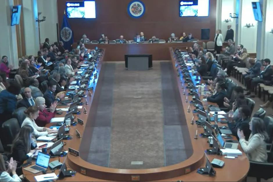 El pleno de la Comisión Permanente de la OEA aprobó la declaración propuesta por Guatemala. (Foto: OEA / Soy502)