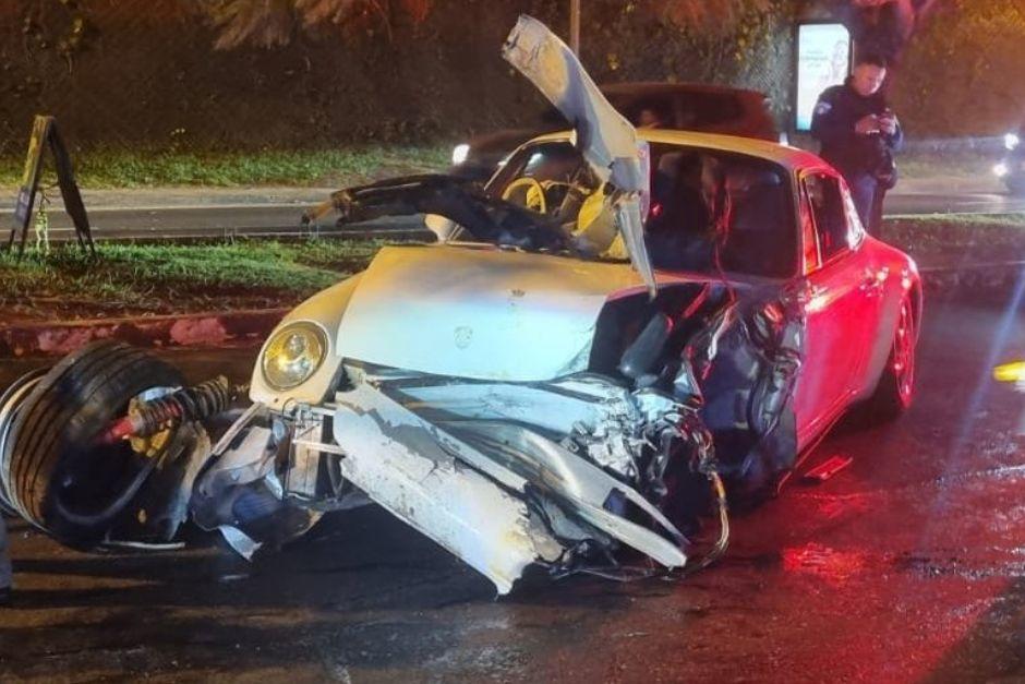 El accidente produjo únicamente daño material. (Foto: Bomberos Municipales)