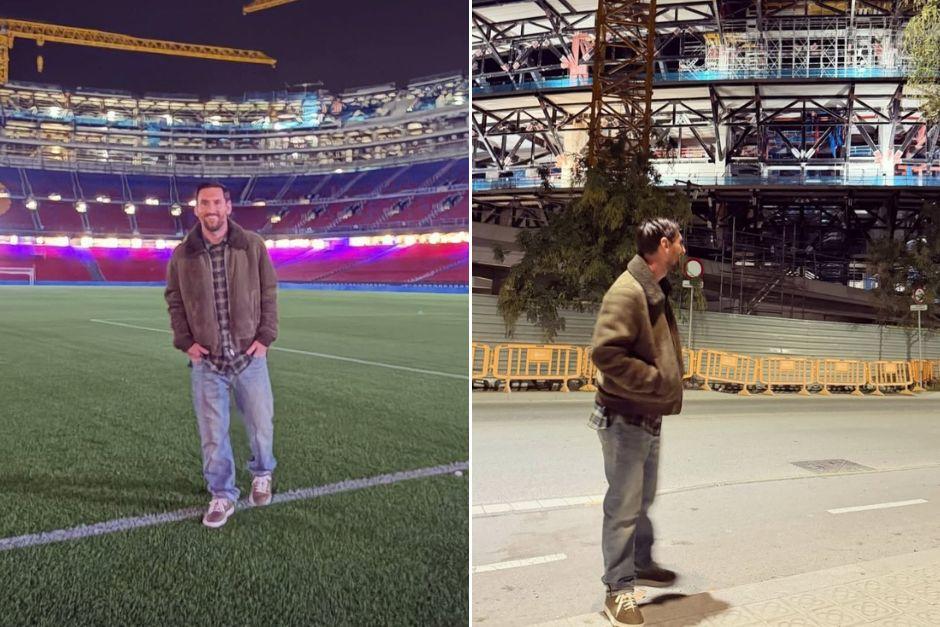 El astro argentino lució feliz por volver al estadio donde fue feliz y creció como futbolista profesional. (Foto: Instagram)