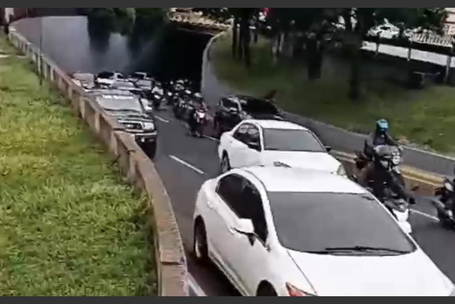Varios incidentes ocasionan tránsito esta mañana de lunes. (Foto: captura de video)
