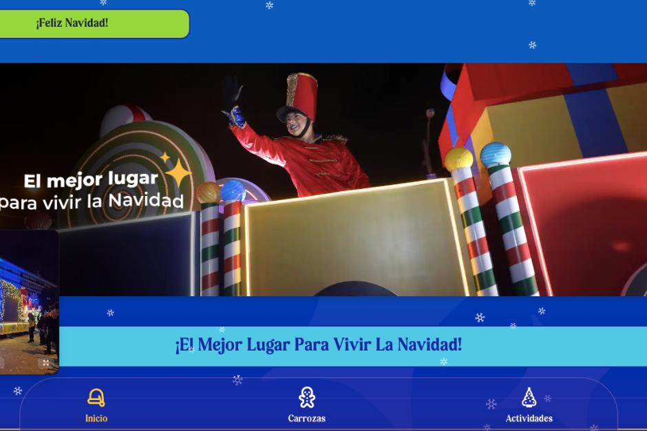 La Municipalidad lanzó una aplicación para consultar actividades navideñas. (Foto: captura de pantalla)