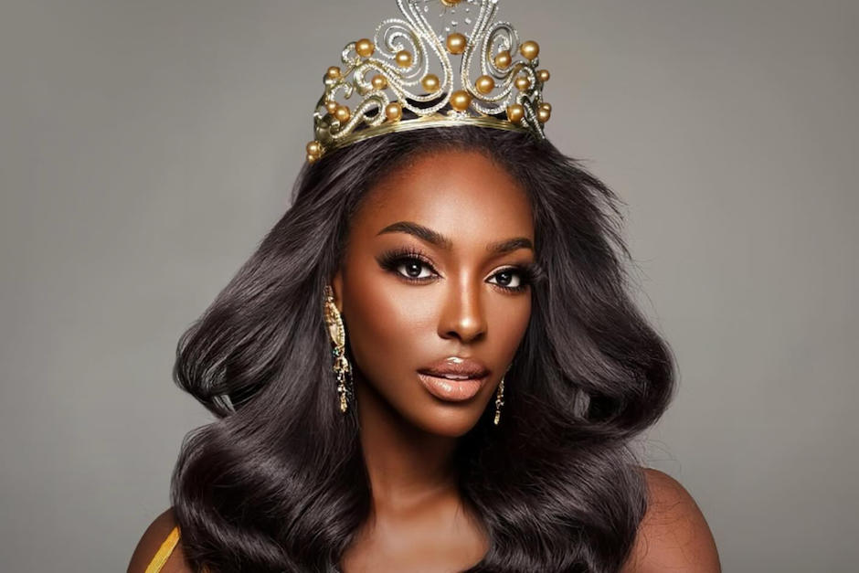 Miss Costa de Marfil tropezó al ser llamada al Top 5. (Foto: Instagram)