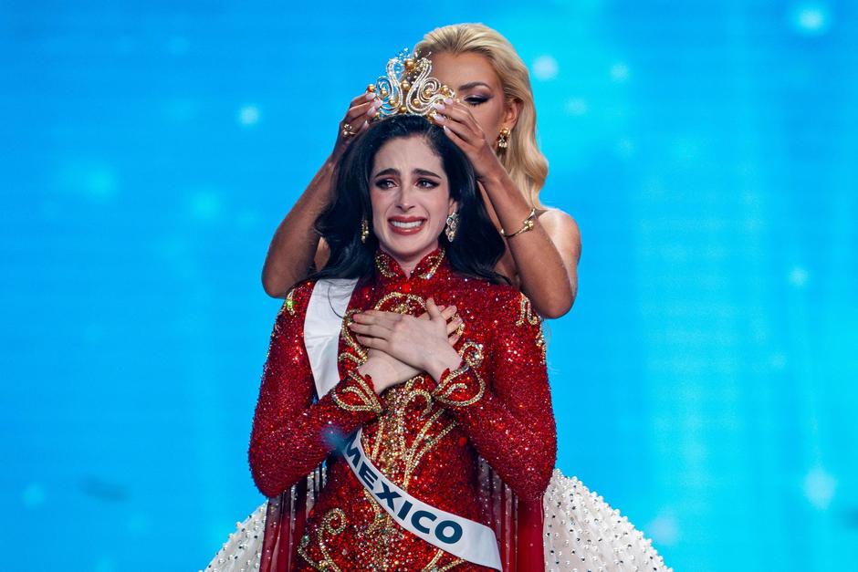 Fátima Bosch Fernández se destacó en el certamen de Miss Universe 2025. (Foto: AFP)