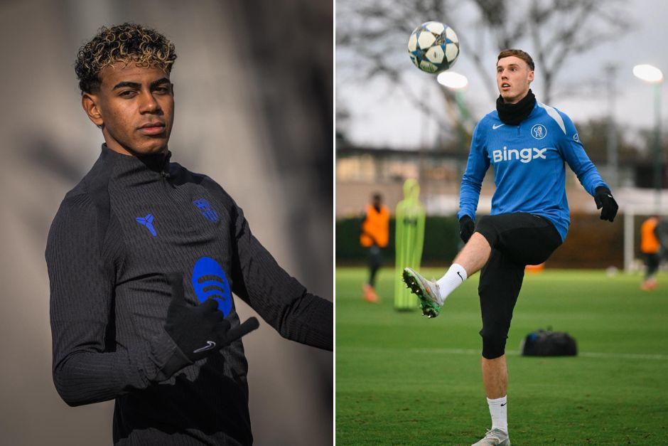 Lamine Yamal y Cole Palmer serán las estrellas más seguidas del duelo Chelsea vs Barcelona en Londres. (Foto: Redes)