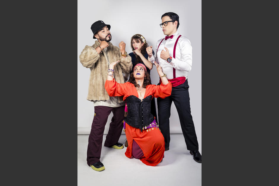 El elenco de artistas que harán reír a los que asistan a esta comedia. (Foto: Eddy Recinos/Colaborador)