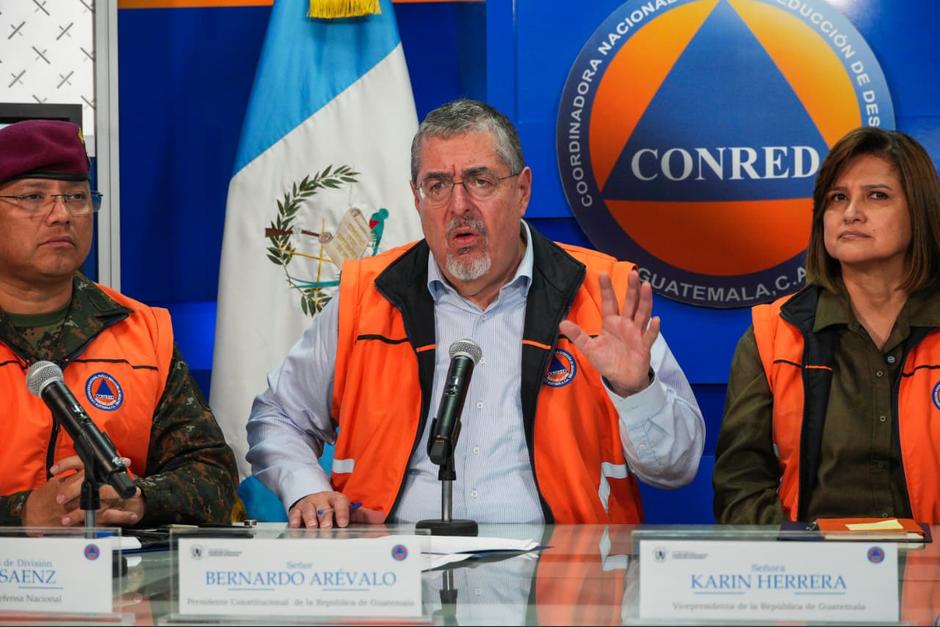 El presidente descartó que se vaya a declarar estado de Calamidad por las lluvias. (Foto: Wilder López / Soy502)