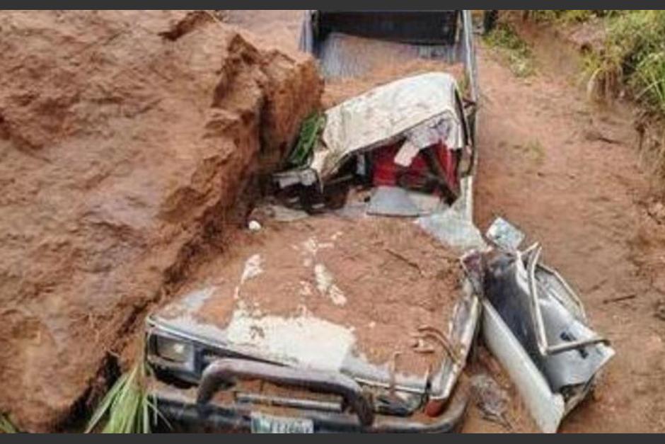 La pareja logró sobrevivir. (Foto: Conred)