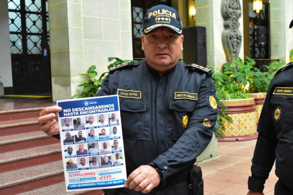 El director de la PNC informó sobre la solicitud de Alerta Roja Internacional tras la fuga de los reos de Fraijanes II (Foto: Estuardo Paredes/Nuestro Diario)