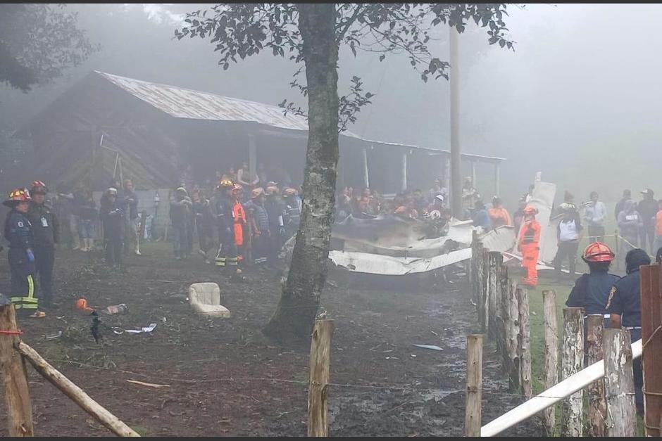 Un tercer pasajero a bordo no fue registrado. (Foto: Bomberos Voluntarios)