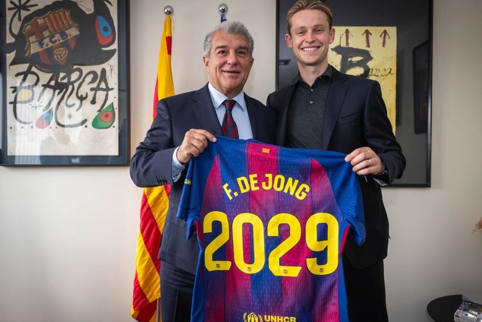 De Jong estará vinculado con el equipo azulgrana, por lo menos, hasta 2029. (Foto: Barcelona)