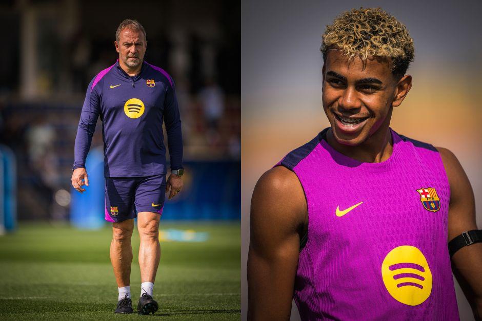 El joven español regresó a los entrenos con normalidad y se perfila para ser titular ante la Real Sociedad. (Foto: FCB)