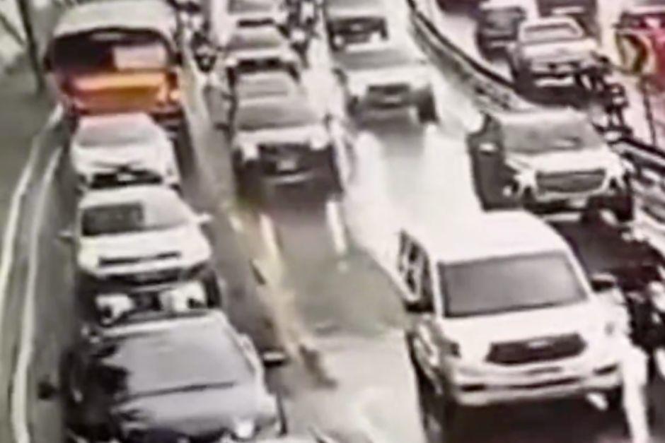 Lluvias podrían afectar el tránsito en la ciudad capital. (Foto: captura de video de Amílcar Montejo)