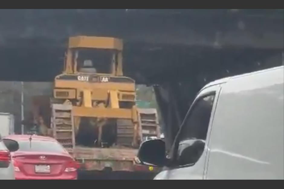 El incidente generó tránsito en el sector. (Foto: captura de video)