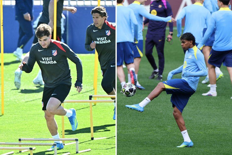 Julián Álvarez y Lamine Yamal se volverán a ver las caras en un duelo directo. (Foto: AFP)