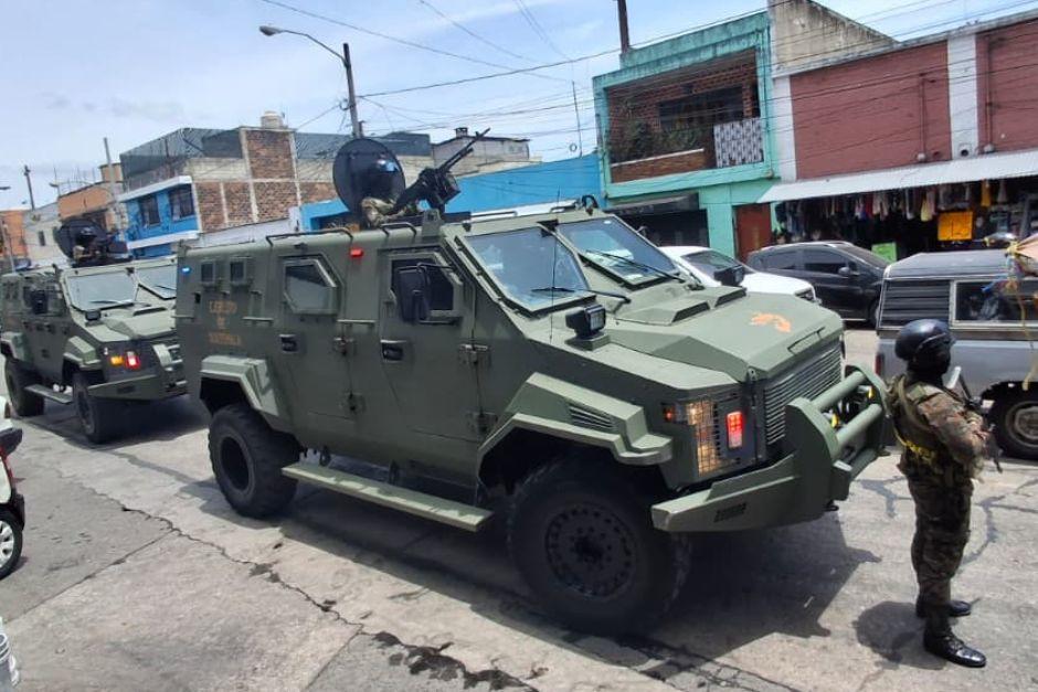 Un fuerte operativo de seguridad es coordinado esta mañana del 2 de agosto. (Foto: Wilder López/Soy502)