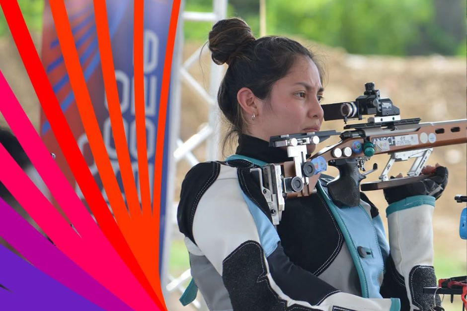 Con 338.0 puntos, la tiradora nacional se quedó con la presea de plata. (Foto: COG) 