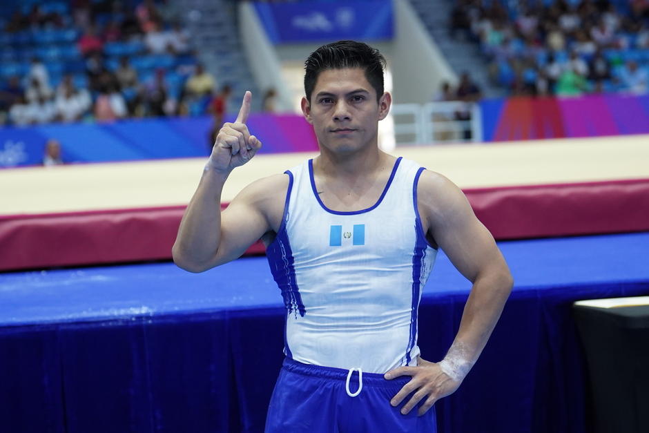El gimnasta chapín volvió a subir a lo más alto del podio en República Dominicana. (Foto: COG)