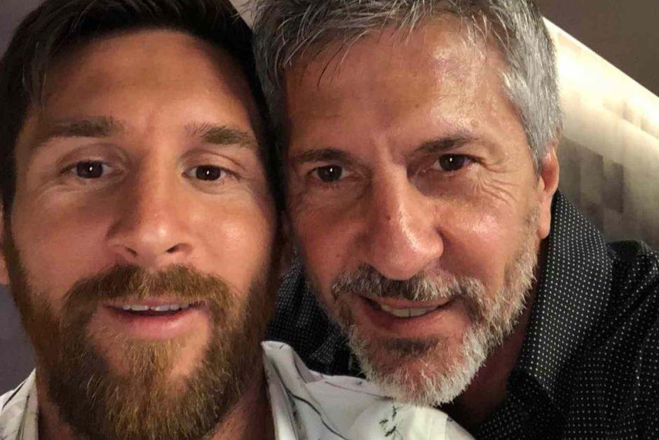 Messi apareció frente a cámaras luego de la muerte de su padre. (Foto vía: RRSS)