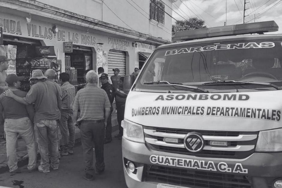 El crimen ocurrió esta mañana en el municipio de Villa Nueva. (Foto: Asonbomd)